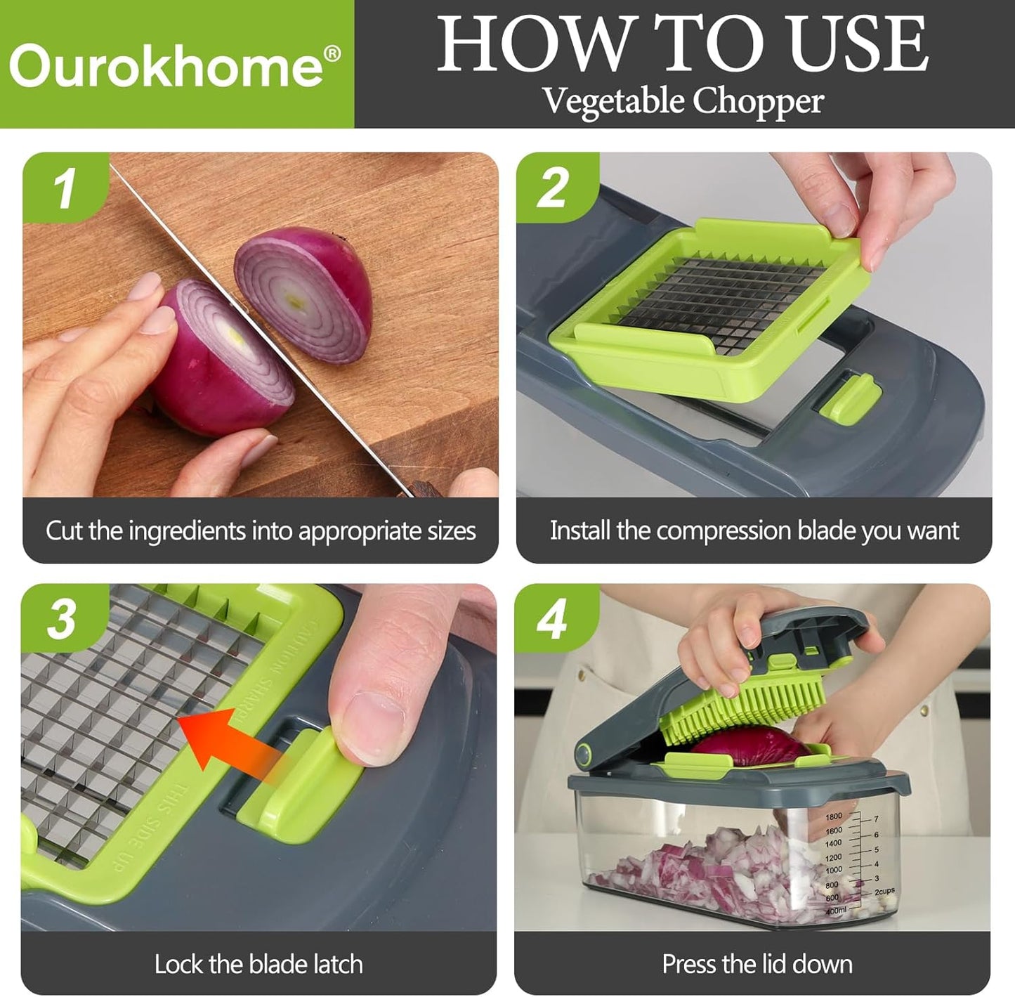 MYFOODCHOPPER™ 8-in-1 Food Chopper Slicer