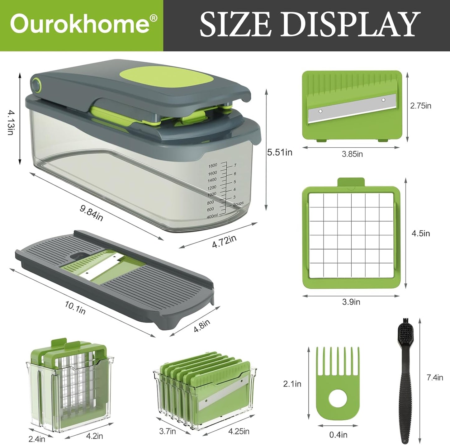MYFOODCHOPPER™ 8-in-1 Food Chopper Slicer